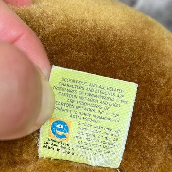 Vintage Cartoon Network Scooby Doo Plush 1998 Stuffed Animal Toy NO Talking READ - Picture 9 of 16